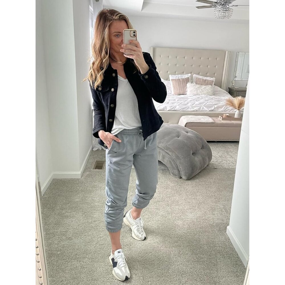 Women's Basic Button Down Stretch Fitted Long Sle… - image 3